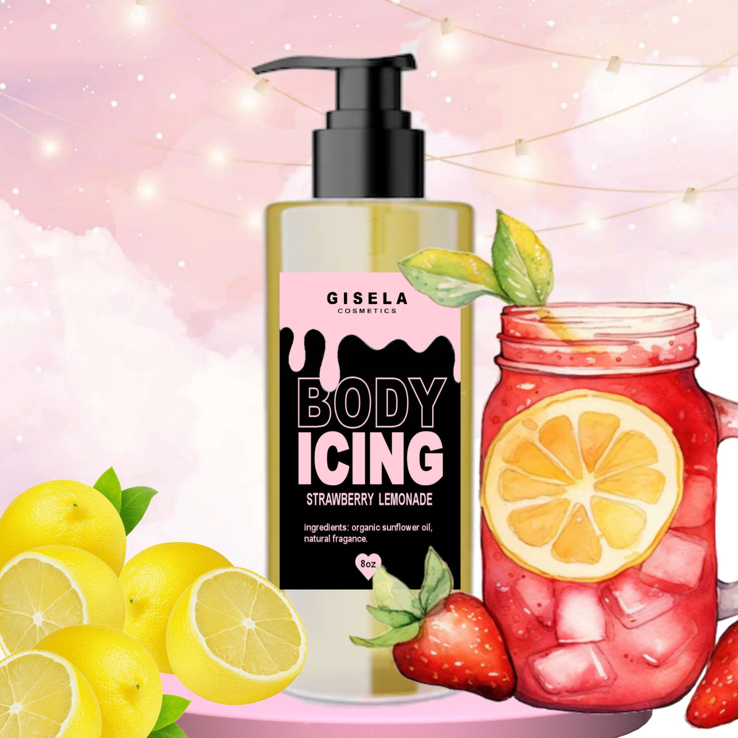 Strawberry Lemonade┃ Body Icing