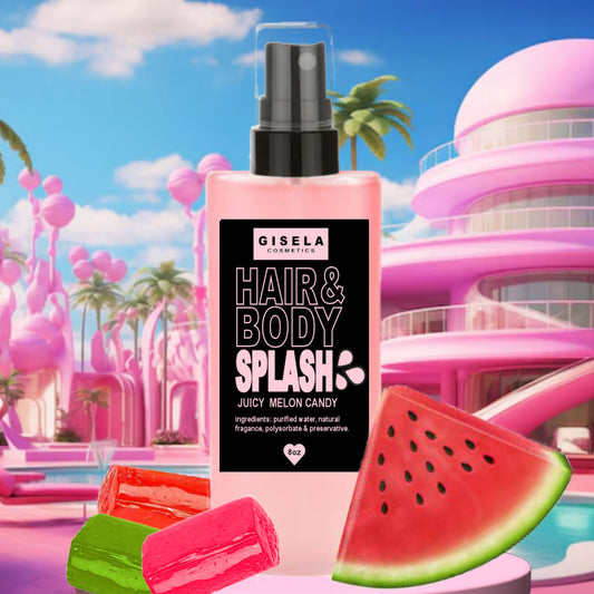 Juicy Melon Candy Hair Mist┃Hair Perfume and Body Mist┃Hair & Body Splash by Gisela Cosmetics