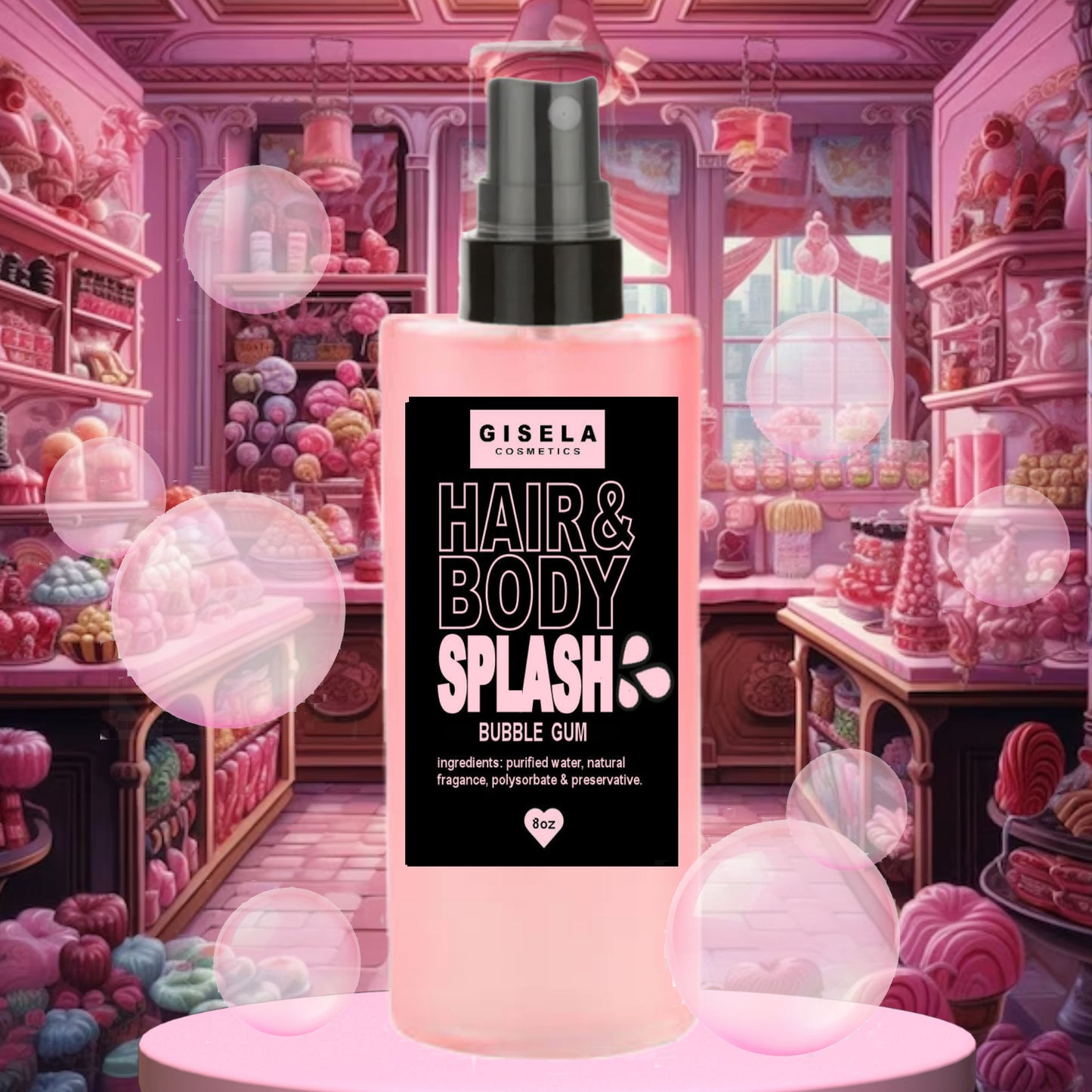 Bubble Gum┃ Hair & Body Splash