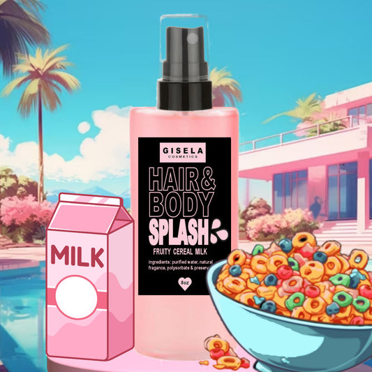 Fruity Cereal Milk Hair Mist┃Hair Perfume and Body Mist┃Hair & Body Splash by Gisela Cosmetics