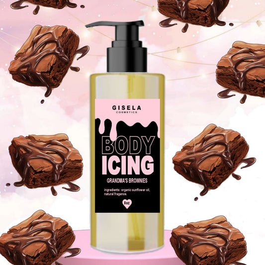 Grandma's Brownies Body Oil┃Scented Body Oil┃Body Icing Oil by Gisela Cosmetics