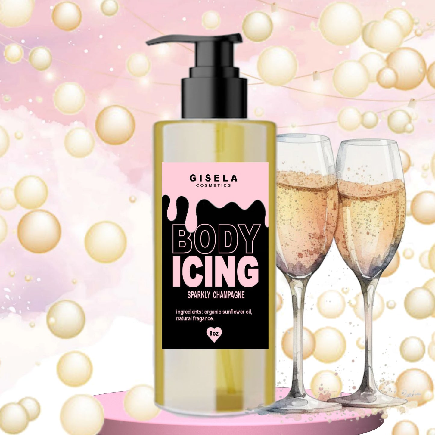 Sparkly Champagne ┃ Body Icing